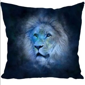 Leo Suede Throw Pillow No Lettering